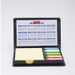 Professional Pu Sticky Notes Organizer With Calendar, 6-Color Index Tabs, 600 Sheets Ideal For Office, Business Gifts & Daily Planning_voghion.com