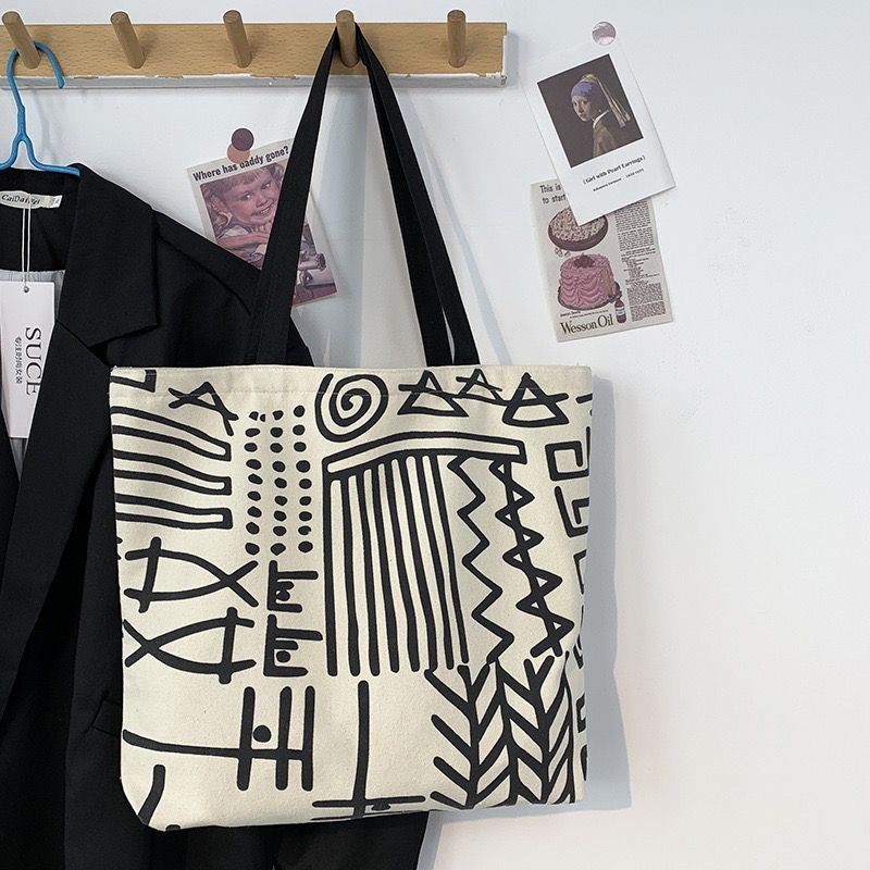 Sac fourre-tout polyvalent en toile pour femme, nouvelle collection 2023, style forêt, version coréenne, grande capacité, pour étudiante_voghion.com