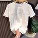 Ropa de hombre Camiseta de verano con letras tridimensionales Nueva camiseta de cuello redondo de corte entallado y manga corta sencilla_voghion.com