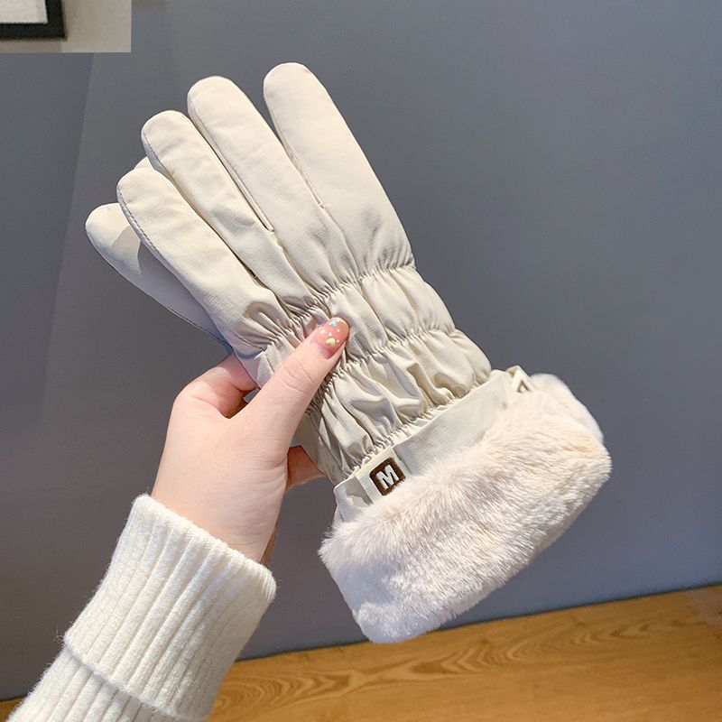 Zimowe, ocieplane, wiatroszczelne, odporne na zimno, z polarową podszewką, do jazdy na rowerze, sportowe, damskie, z ekranem dotykowym_voghion.com