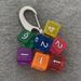 Vibrant Jelly Dice Keychain - Unique Handmade Bag Charm, Artistic Car Accessory For Stylish Personalization High End Car Keychain_voghion.com