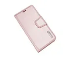 For XR Case, Hanman Wallet Leather Flip Magnetic Stand Case Cover (Rose Gold)_voghion.com