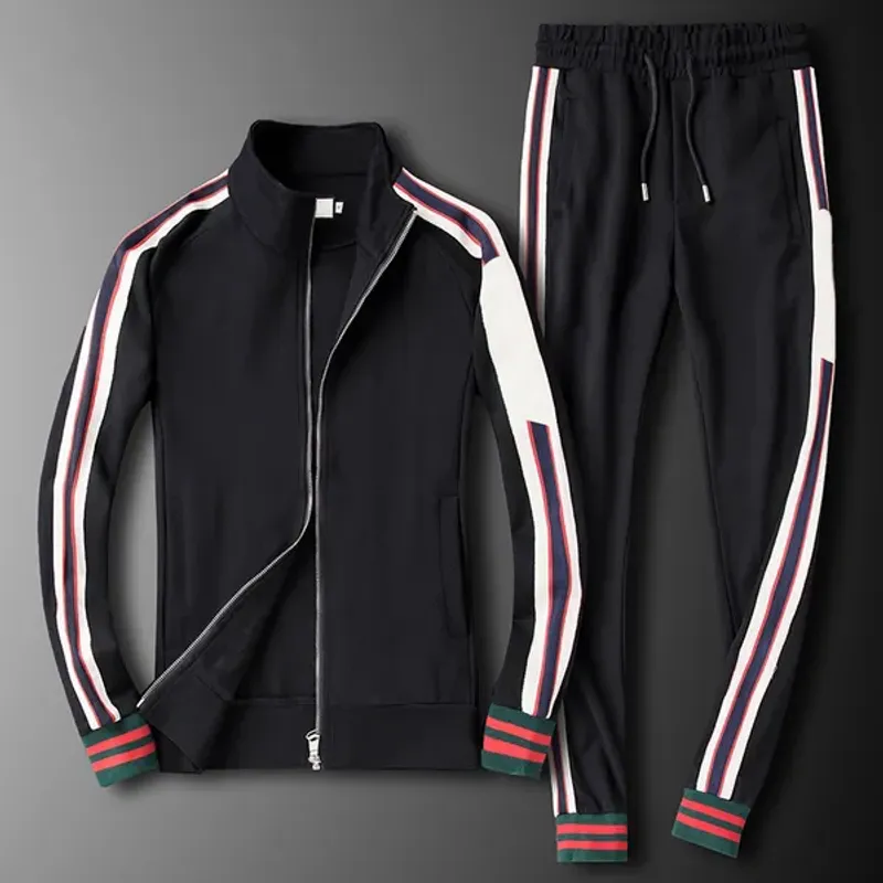 Plus Size Tracksuits Teenagers Tracksuit Set Roman Cotton Casual Sports Suit Men's Two Piece Team Uniform Suits_voghion.com