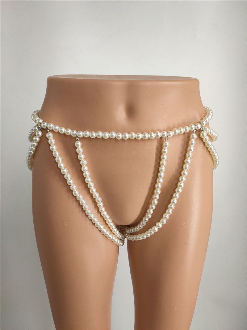 Europe and the United States 2020 foreign trade ins cross-border nightclub wild atmosphere sexy big pearl shorts waist chain jewelry fb1454_voghion.com