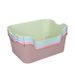 Portable Semi-Enclosed Splash-Proof Toilet Solid Color Box Litter Scoop Cat Supplies_voghion.com