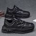 2024 Herbst neue Herrenschuhe mit dicken Sohlen, rutschfeste Mesh-Freizeitschuhe für Studenten, Live-Sport, atmungsaktive Herrenschuhe_voghion.com