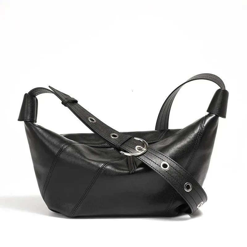 Famicare 2025 Y Borsa a tracolla in vera pelle per donna, stile semplice, alla moda, stile gnocco, borsa a tracolla Hobos, borsa a mano_voghion.com