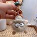 Dumb Small Coal Ball Plush Pendant Car Key Chain Pendant Cartoon Pendant Net Red Bag Plush Pendant_voghion.com