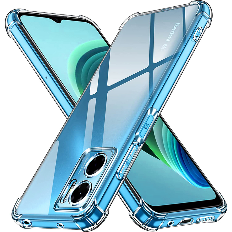 Airbag stoßfeste Silikonhülle für Xiaomi Redmi Note 11 11S 11T 11E 10 10S 10T 9 9T Pro 10A 10C 9A 9C Rückseite C_voghion.com