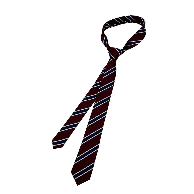 School JK For Women Accessories Decoration DK Uniform Bow Hand-tied Academy Style Wine Red Striped Tie_voghion.com