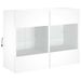 TV-Wandschrank mit LED-Leuchten Weiß 78,5x30x60,5 cm_voghion.com