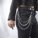 Sieraden voor mannen en vrouwen, coole straatbroekketting, meerlaagse ketting, metaalgevoel, geavanceerde punk, boyfriend-stijl met jeans, korte rok_voghion.com
