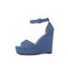 Suede platform platform high heels women's new fish mouth bag with a line belt fashion sandals_voghion.com