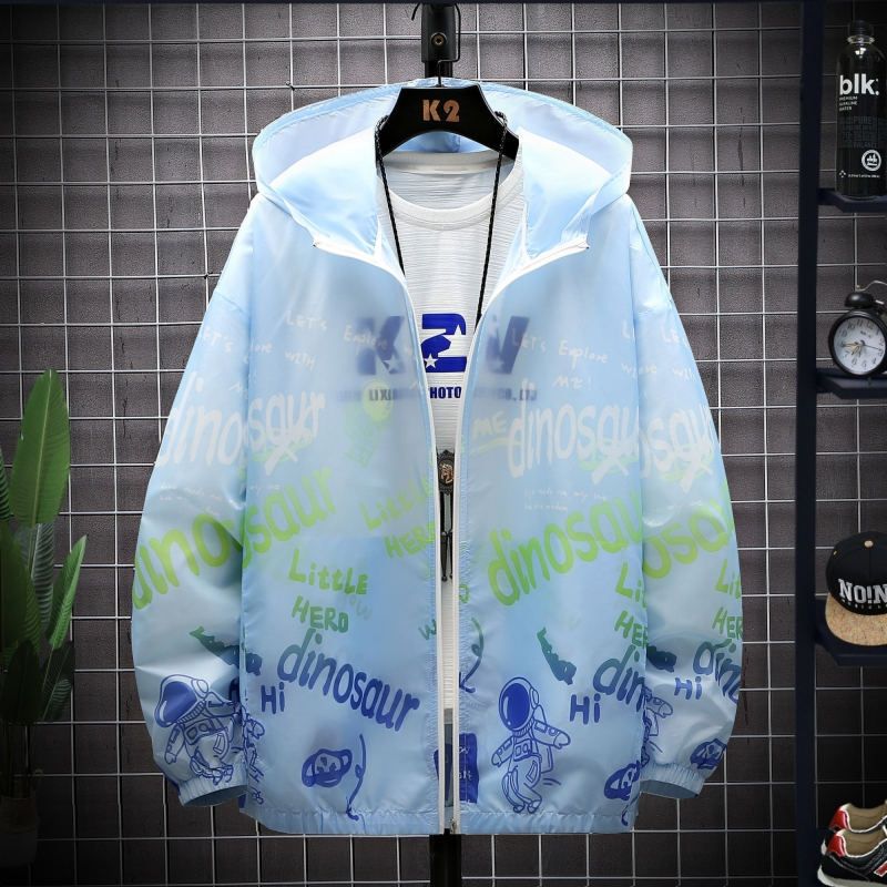 Sunscreen clothing for men and women in summer, new trendy brand ice silk breathable fashion couple UV resistant hooded_voghion.com