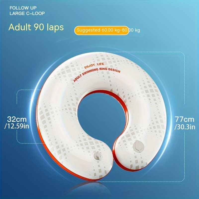 Durable And Wear-resistant Swimming Ring, Thickened Inflatable Swimming Ring, Beach Pool Swimming Training Supplies_voghion.com