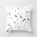 Modern minimalist cotton and linen pillowcase, geometric furniture upholstery, ultra-soft cushion with flamingo print cushion cover_voghion.com
