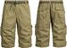 Herren-Cargo-Shorts, 3/4-Passform, entspannte Passform, Herren-Arbeitsshorts, 7 Taschen, Baumwolle, elastischer Bund, Wandershorts_voghion.com
