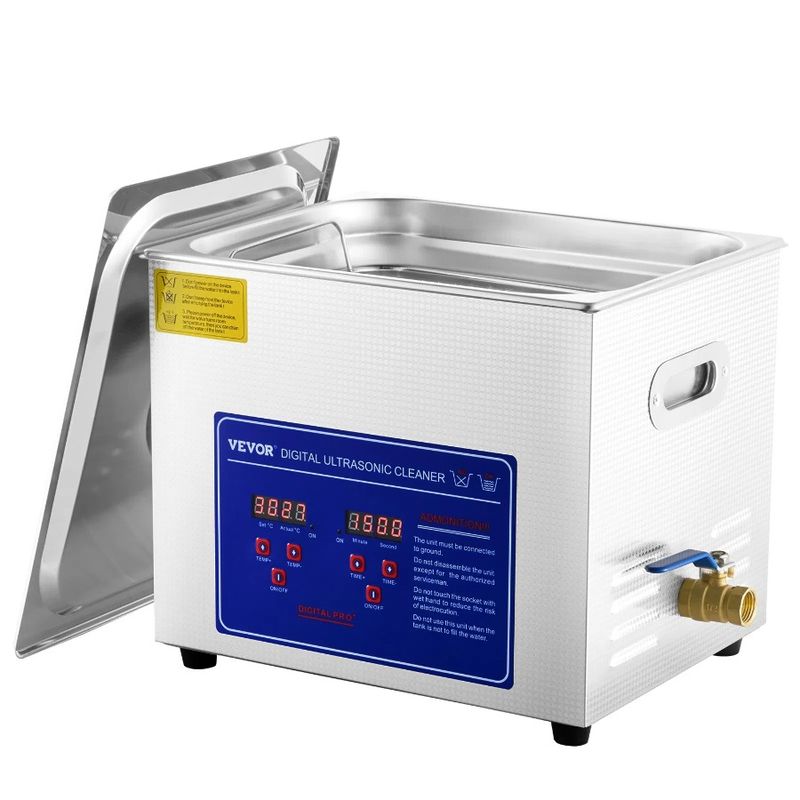 For Professional Industrial Easy Gal Stainless 10L Digital J Ultrasonic With Use 2.5 Timer To Machine And Heater Cleaner Steel_voghion.com
