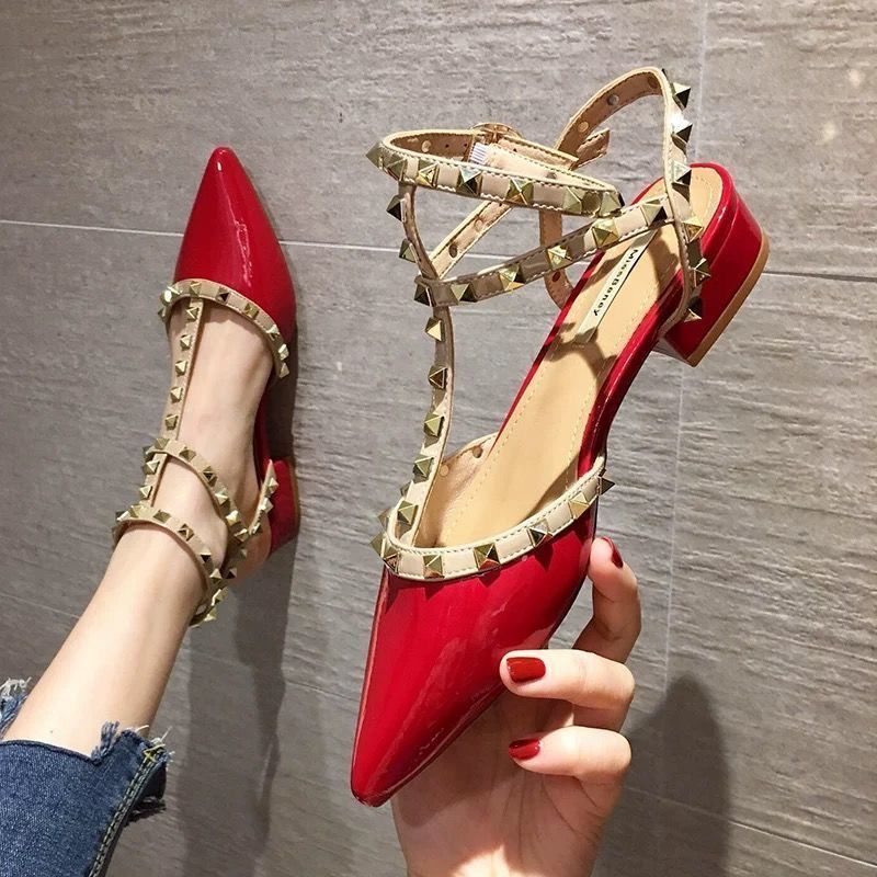 Hohe, schmale, genietete Absätze, spitze Einzelschuhe mit Absätzen für Damen, 2023 neue, vielseitige, sexy Liuding-Damenschuhe im Sommer_voghion.com