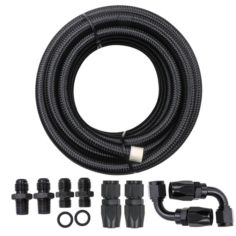Car modified automatic transmission refrigerator line kit 4l60e black an6 black line oil cooler oil pipe 4l65_voghion.com