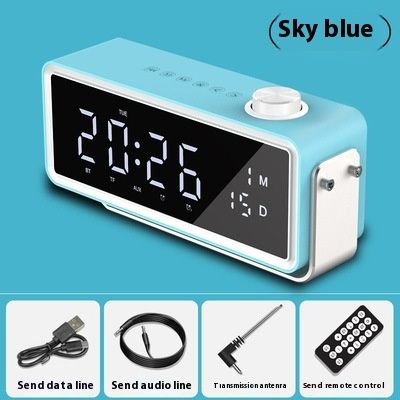 Yayunsha K5 Alarm Clock Date Bluetooth Wireless Bass New Creative Gift Speaker_voghion.com