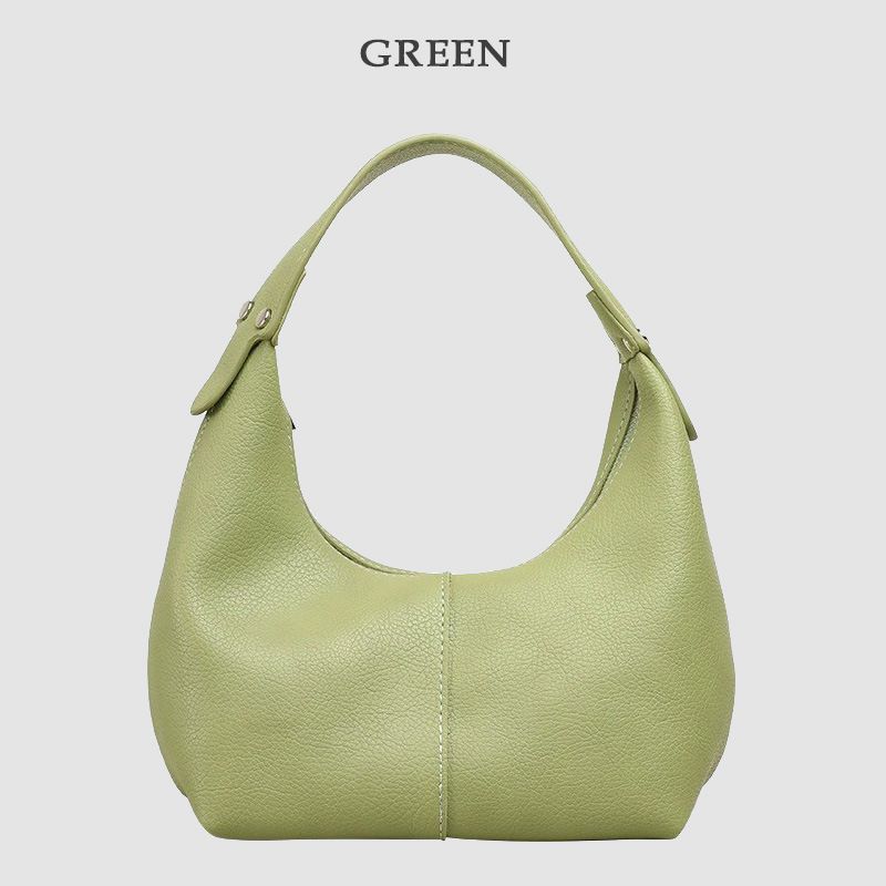 Borsa a tracolla coreana casual con motivo a litchi, borsa a tracolla in morbida pelle alla moda e casual, semplice, monospalla, da donna_voghion.com