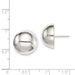 Sterling Silver Polished 16mm Button Earrings_voghion.com