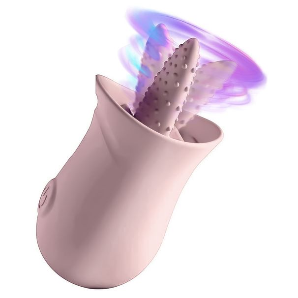 Tina Generation Second Tide Masturbazione femminile Lingua leccata Vibratore Honey Bean Lingua Giocattoli sessuali per adulti_voghion.com