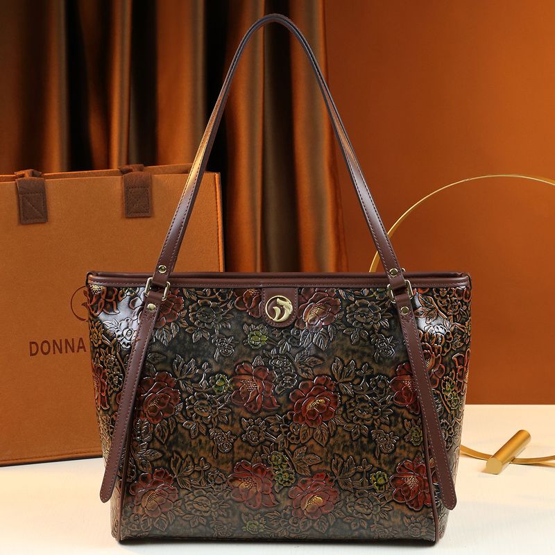 Einkaufstasche 2024 Retro Casual Neue Damentasche Große Kapazität Handtasche Mutter-Kind-Tasche Mittleres Alter Mutter Umhängetasche_voghion.com