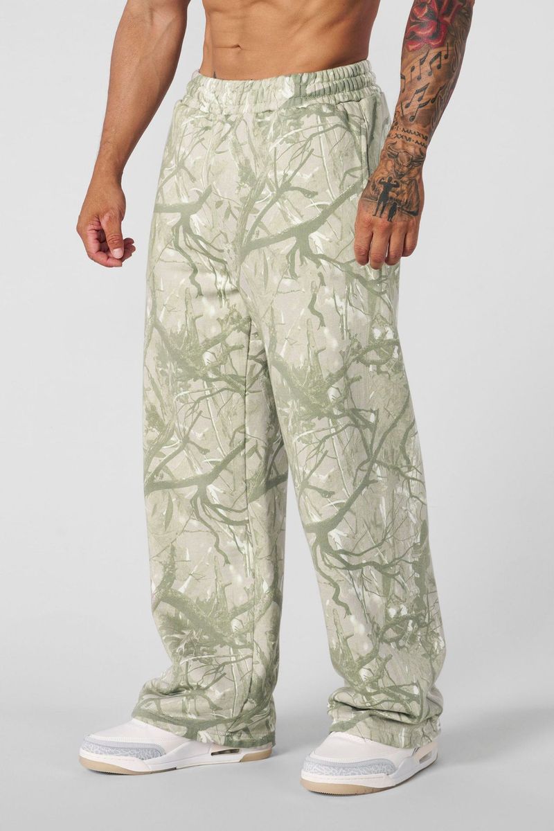 Men's Loose Fit Jogger Pants - Digital Forest Print Streetwear & Casual Running Trousers (Breathable Elastic Waist Trendy Athletic Pants)​_voghion.com