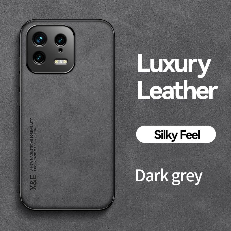 KEYSION Luxury Leather Case for Xiaomi 13 Pro 5G 13 Lite Silicone Shockproof Phone Back Cover for Xiaomi 13 Lite 13 Pro 5G_voghion.com