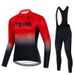 STRAVA Langarm-Radtrikot-Set, Team Edition, schnelltrocknende, atmungsaktive Trägerhose, anpassbares Design_voghion.com