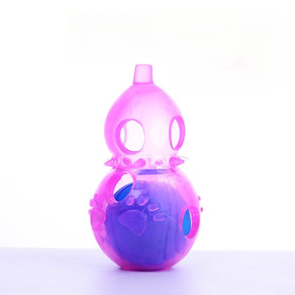 Dog Durable Teddy Golden Retriever Puzzle Chew Toy Hollow Treat Dispensing Gourd Ball_voghion.com