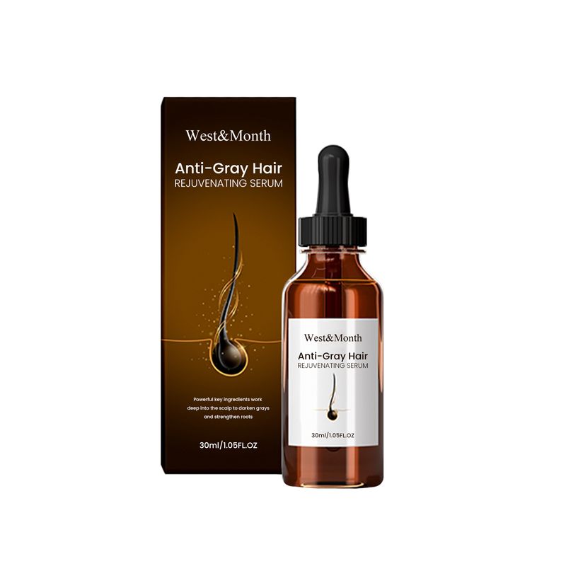 West&Month Anti white Polygonum multiflorum Moisturizing Black Dense Hair essence_voghion.com