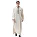 Men's Clothing Men's Applique Stand Collar Robe_voghion.com