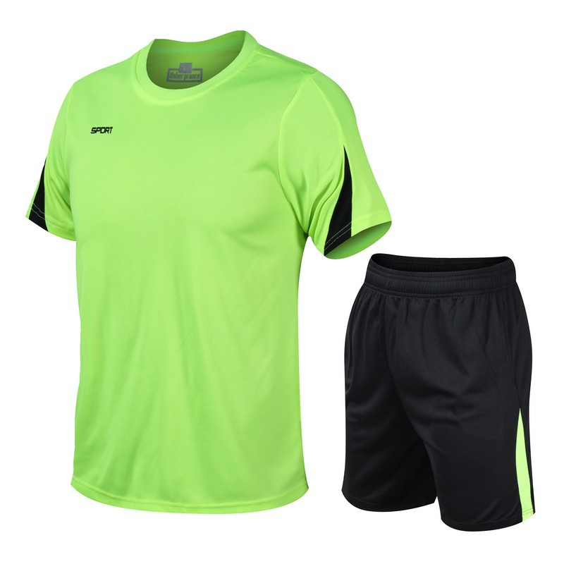 Summer Men's Oversized Quick Drying And Breathable Running Suit Loose Fitting Casual Fitness Short Sleeved 2024 New_voghion.com