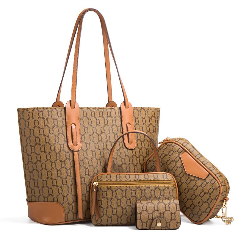 Handbag Fashion Large Tote Bag Trend One-shoulder Diagonal Straddle Bag Large Capacity Four-piece Mother-daughter Bag_voghion.com