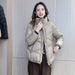 girl Girl Women's Short Down Cotton Jacket Winter 2025 New Korean Fashion Stylish Warm Plus Size Coat_voghion.com