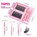 Eyelashes Set New DIY Segmented Eyelashes 3040D100D Large Capacity D Curled Messy Dense Curled Simulation Eyelashes_voghion.com