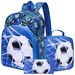 Kids Backpacks Football Three Piece Schoolbag Hot Sale Cute Elementary School Student Backpack Backpack_voghion.com
