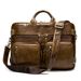 Marant Retro Men's Large Capacity Portable Briefcase First Layer Cowhide 15 Inch Computer Bag Genuine Leather Business Bag Men_voghion.com