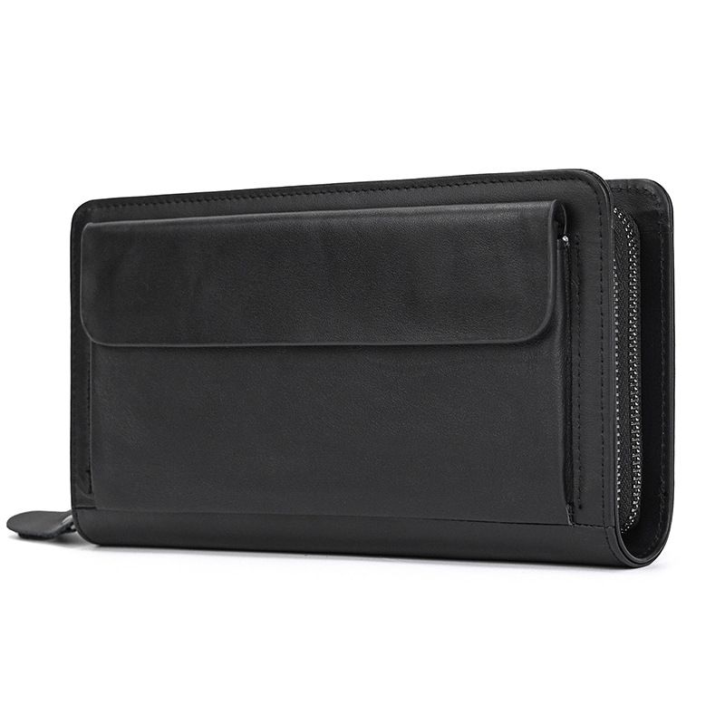 Herren Clutch Tasche Handgelenktasche Business Geldbörse mit Handschlaufe Große Kapazität Herren Clutch Crazy Horse Leder Retro Clutch Tasche Erste Schicht Rindsleder_voghion.com