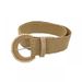 Beach Vacation Style Button PP Grass Woven Decorative Personalized Fashion and High Sense Women's Belt_voghion.com