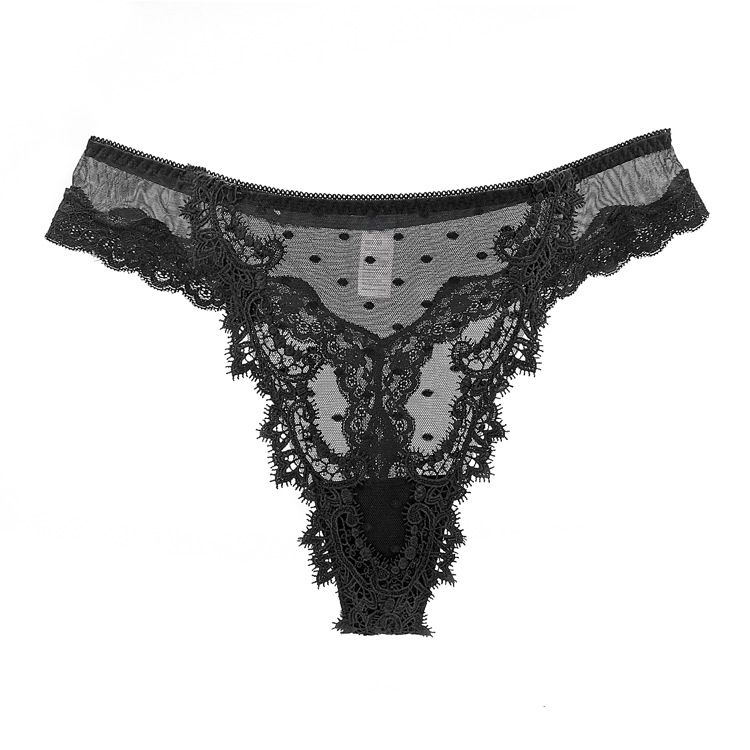 KSS SECRET Confezione da 6 perizoma in rete trasparente per donna, mutandine sensuali in pizzo ricamato con tassello in cotone, biancheria intima comoda a vita bassa_voghion.com