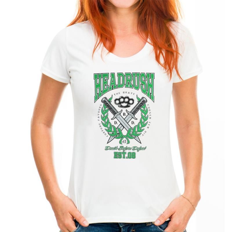 Maglietta da uomo Headrush Defender - Maglietta Free Style bianco-verde_voghion.com