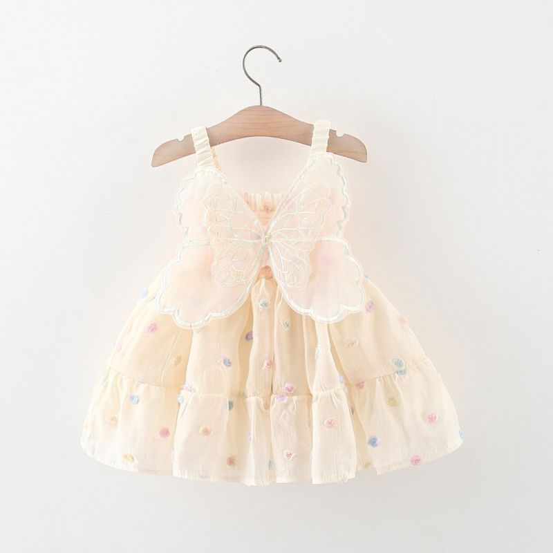 Dress for Kids Girl Butterfly Baby Dress High Quality Korean Style Fashion Baby 1 Year Old Clothes_voghion.com