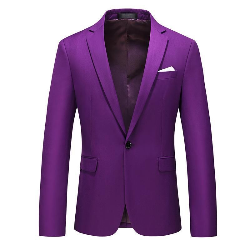 CT 2025 Autumn New Men's Solid Color One-Button Blazer Plus Size Fashion Slim Fit Suit Jacket For Men_voghion.com