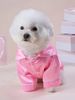 Cute Pet Clothes Dog Cat Two-legged Clothes Spring and Autumn Silk Two-legged Button Pajamas Bears Fadou Two-legged Clothes_voghion.com