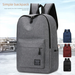 Simple Business New Large Capacity Student School Bag Outdoor Casual Backpack Black One Size_voghion.com