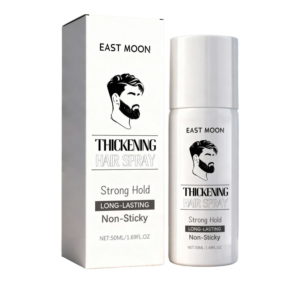 East Moon Men's Hairspray No-Wash Fluffy Soft Moisturizing Refreshing Hair Styling Spray_voghion.com